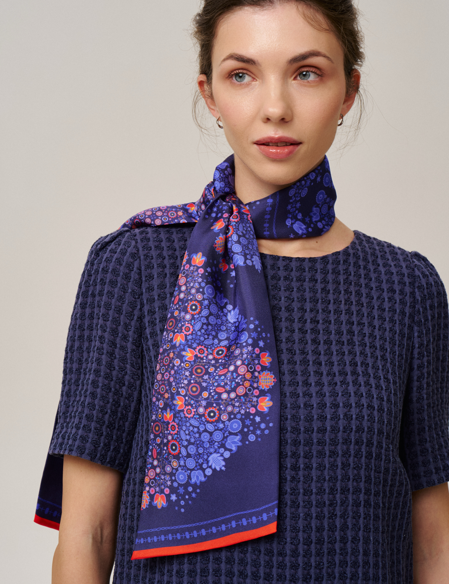 Картинка Шовковий шарф «Слобожанщина. Безкрає небо»